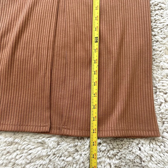 *NWOT* 2bella Brown Form Fitting Summer Button Slit Midi/Maxi Dress Womens Sz Sm - Picture 6 of 10
